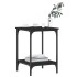Mesa de centro madera de ingeniería negro 40x40x55