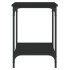 Mesa de centro madera de ingeniería negro 40x40x55