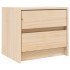 Mesita de noche madera maciza de pino 40x31x35,5