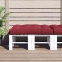 Cojín para muebles de palets tela rojo tinto 120x80x12