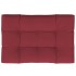 Cojín para muebles de palets tela rojo tinto 120x80x12