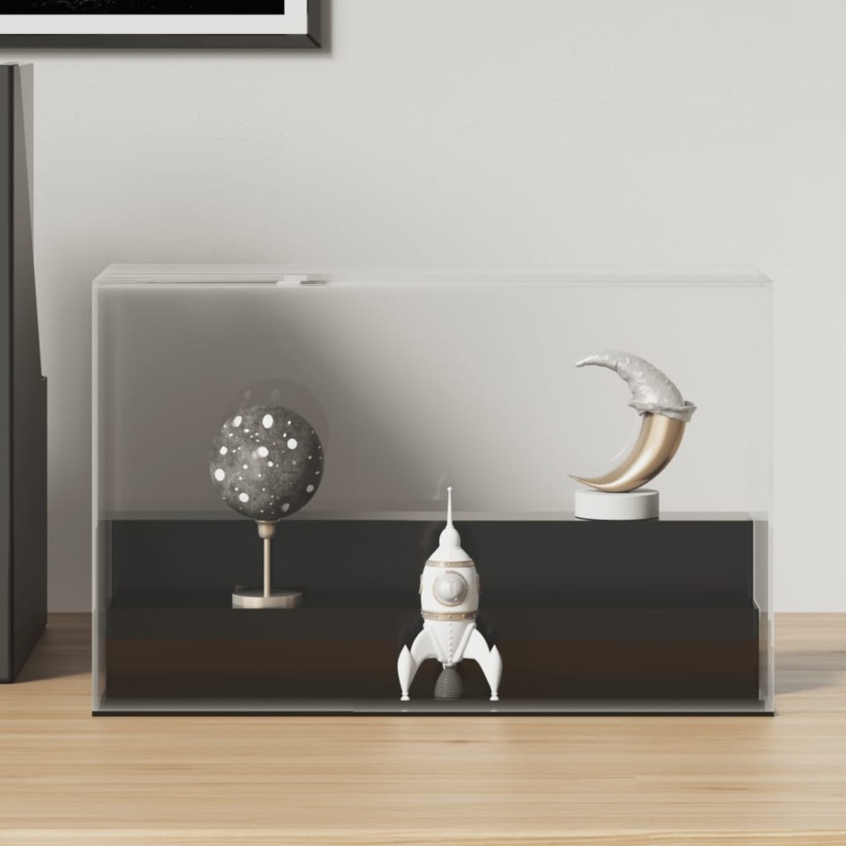 Caja de exposición acrílico transparente 25x12x16