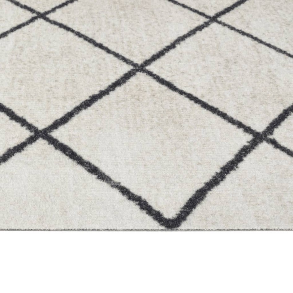 Alfombra de cocina lavable terciopelo cuadrados 60x180