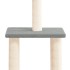 Rascador para gatos con postes de sisal gris claro 85,5
