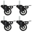 Ruedas giratorias con frenos 12 unidades 50 mm