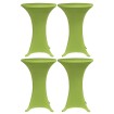 Funda elástica para mesa 4 unidades 60 cm verde