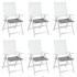 Cojines de silla de jardín 6 uds tela Oxford gris 40x40x3