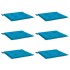 Cojines de silla de jardín 6 uds tela Oxford azul 40x40x3