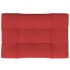 Cojín para sofá de palets de tela rojo 120x80x12