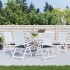 Cojines de silla de jardín 6 uds tela Oxford negro 50x50x3