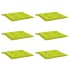 Cojines de silla de jardín 6 uds tela Oxford verde 50x50x3