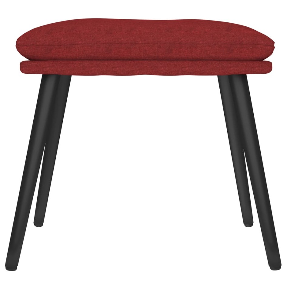 Reposapiés de tela rojo tinto 45x29,5x35