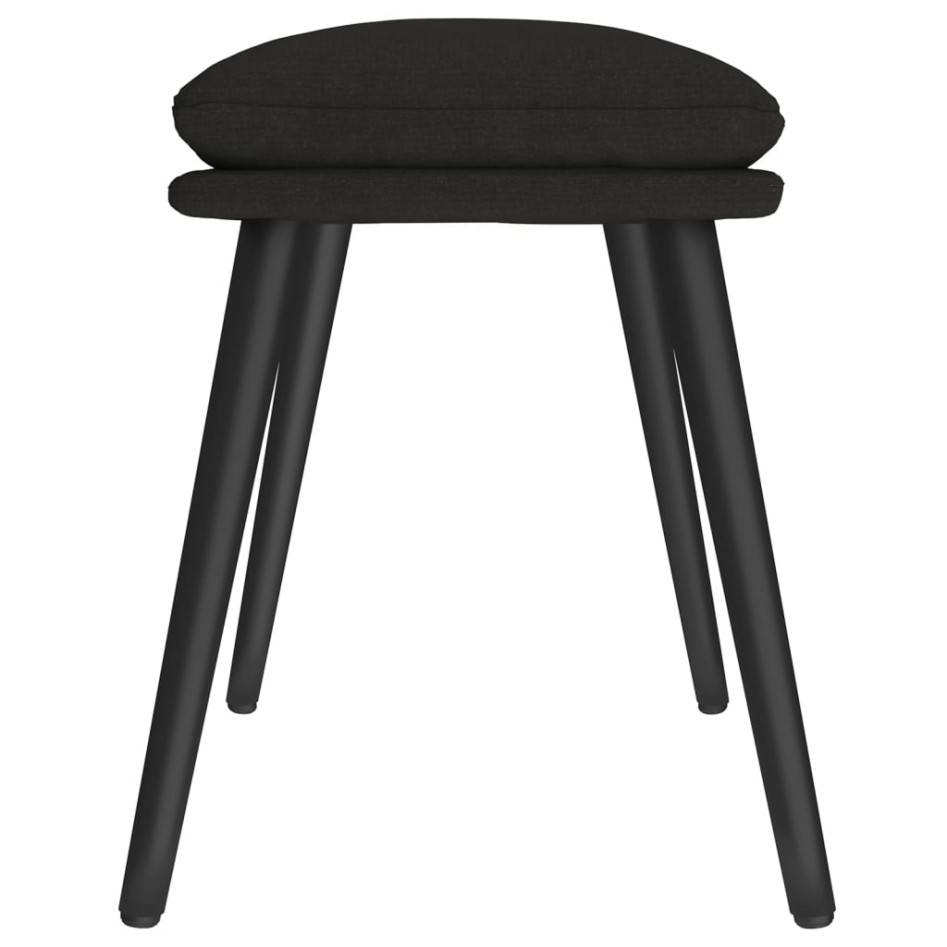 Reposapiés de tela color negro 45x29,5x35