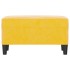 Banco de terciopelo amarillo 70x35x41