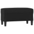 Banco de cuero sintético negro 70x35x41