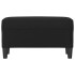 Banco de cuero sintético negro 70x35x41