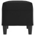 Banco de cuero sintético negro 70x35x41
