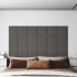 Paneles de pared 12 uds terciopelo gris oscuro 30x30 cm 1,08