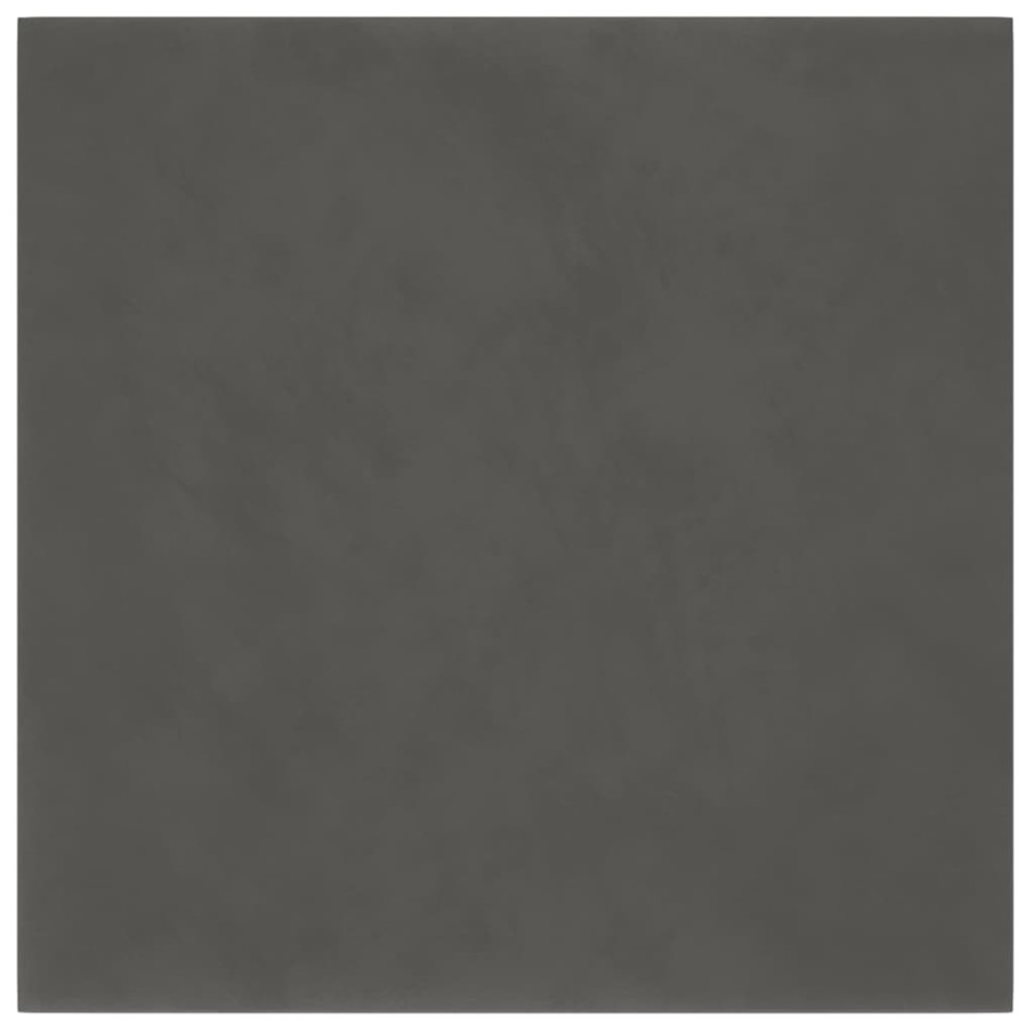 Paneles de pared 12 uds terciopelo gris oscuro 30x30 cm 1,08