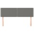 Cabeceros 2 unidades tela gris oscuro 72x5x78/88