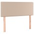 Cabecero de cuero sintético color capuchino 90x5x78/88
