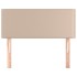 Cabecero de cuero sintético color capuchino 90x5x78/88
