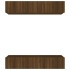 Muebles TV 4 uds madera contrachapada marrón roble 80x30x30