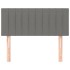 Cabecero de tela gris oscuro 90x5x78/88