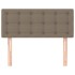 Cabecero de tela gris taupe 80x5x78/88