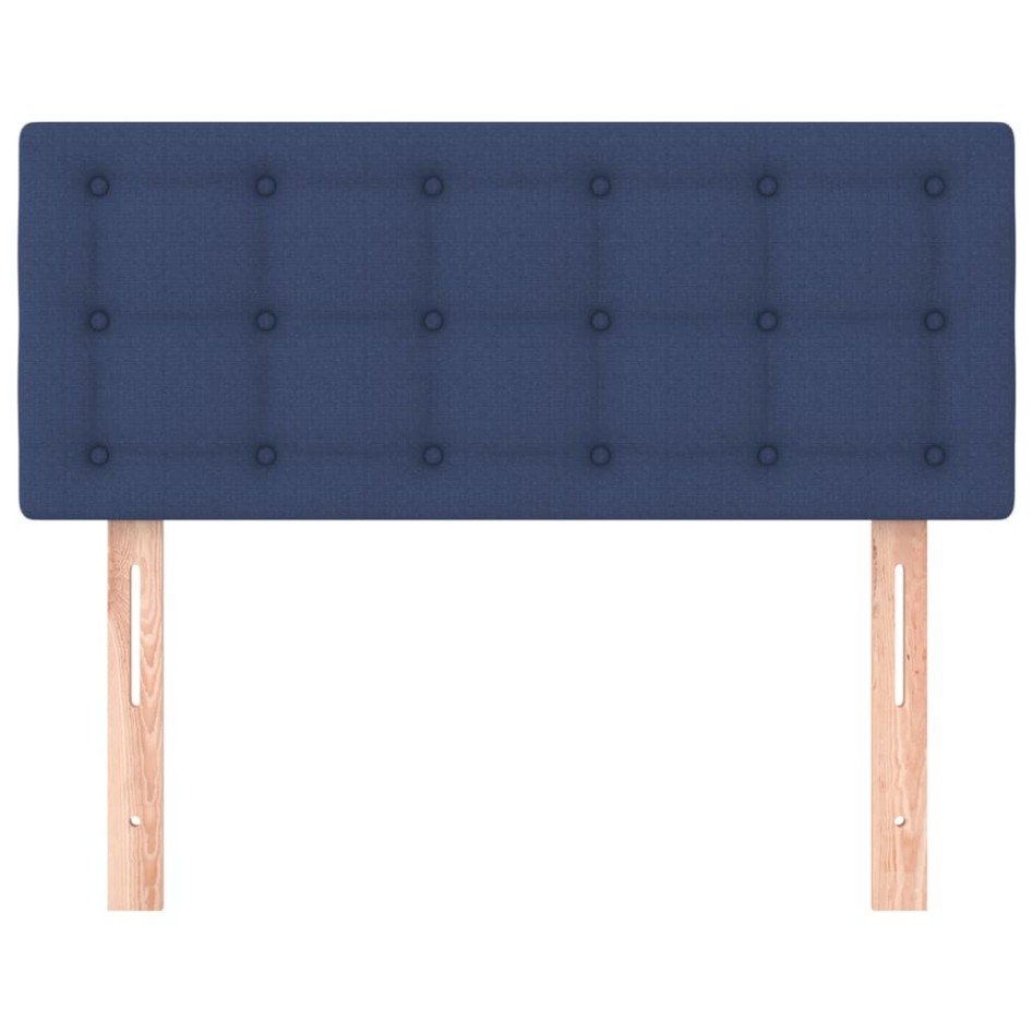 Cabecero de tela azul 80x5x78/88