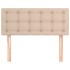 Cabecero de cuero sintético color capuchino 80x5x78/88