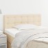 Cabecero de tela color crema 90x5x78/88