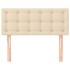 Cabecero de tela color crema 90x5x78/88