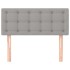 Cabecero de tela gris claro 90x5x78/88
