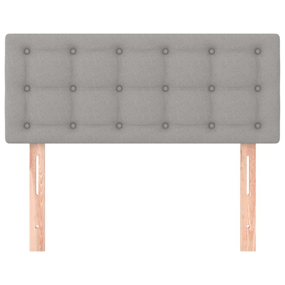 Cabecero de tela gris claro 90x5x78/88