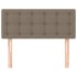 Cabecero de tela gris taupe 100x5x78/88