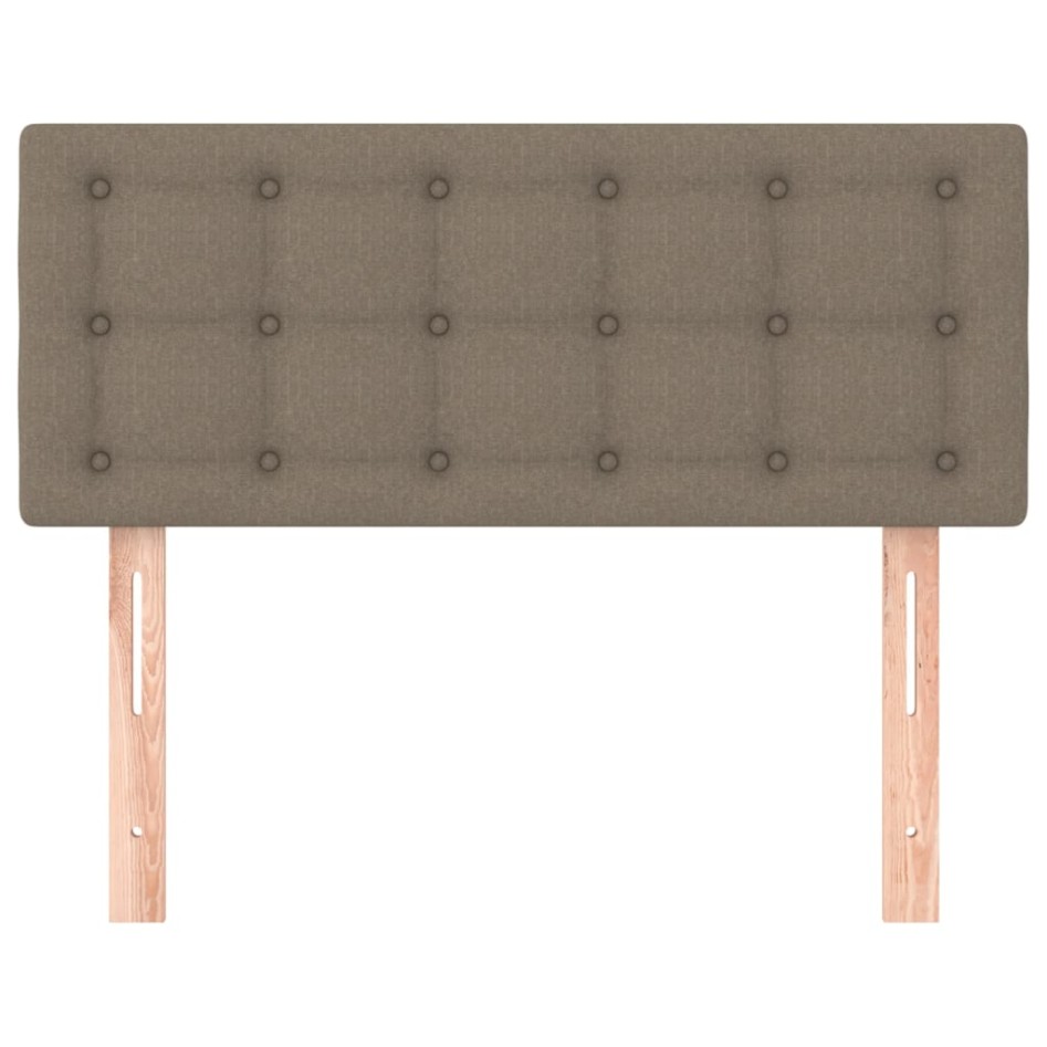 Cabecero de tela gris taupe 100x5x78/88