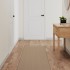 Alfombra de pasillo con aspecto de sisal color arena 50x250