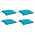 Cojines de silla 4 uds tela Oxford turquesa 50x50x7
