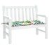 Cojín para banco de jardín tela multicolor 110x50x7