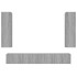 Set de muebles para TV 4 pzas madera contrachapada gris