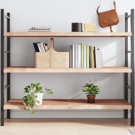 Estante de pared madera maciza roble sin tratar 140x50x(2-4)