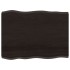 Tablero mesa madera tratada borde vivo marrón 80x60x(2-4)