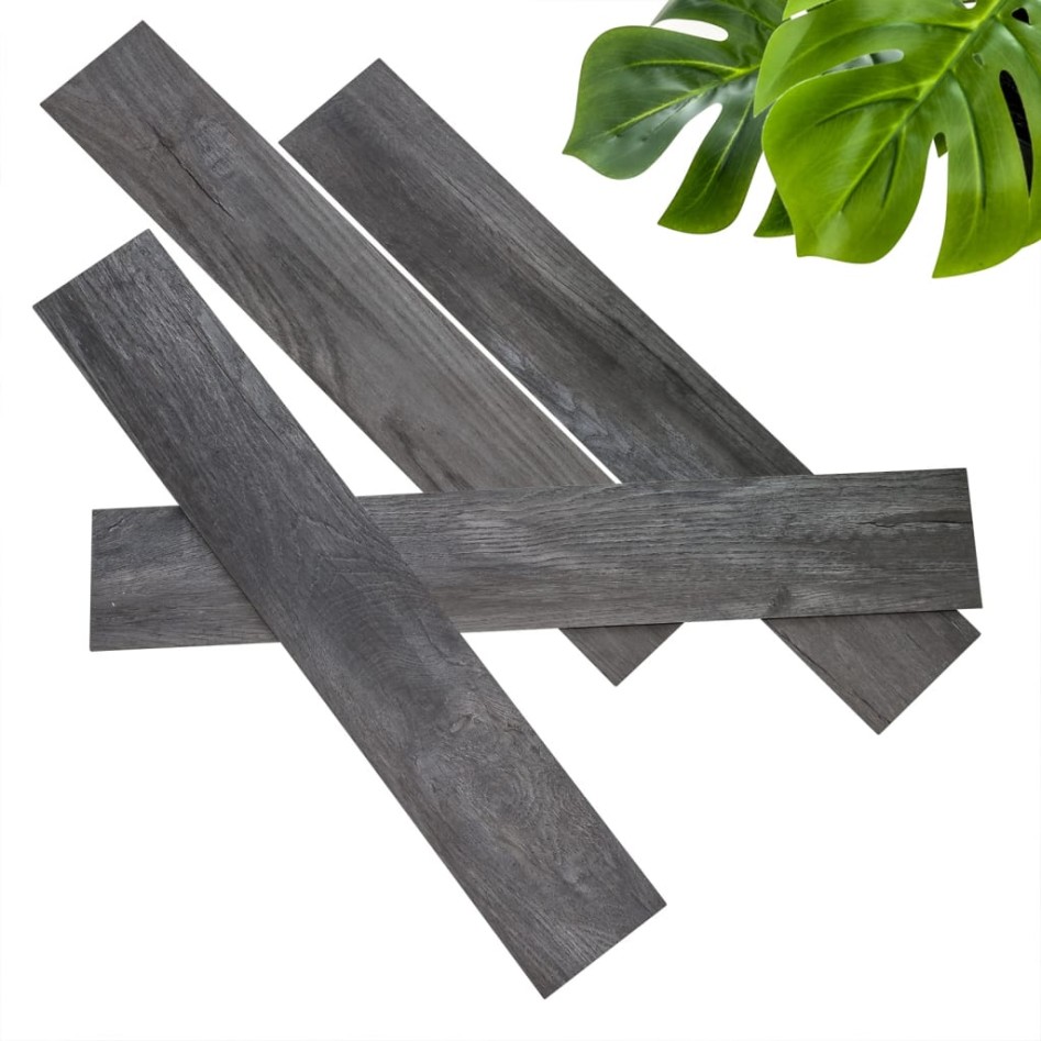WallArt Tablones de aspecto madera de roble Barnwood gris