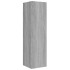 Set de muebles para TV 4 pzas madera contrachapada gris