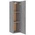 Set de muebles para TV 4 pzas madera contrachapada gris