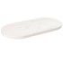 Tablero de mesa ovalado madera maciza pino blanco 70x35x2,5
