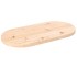 Tablero de mesa ovalado madera maciza de pino 80x40x2,5