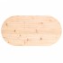 Tablero de mesa ovalado madera maciza de pino 80x40x2,5