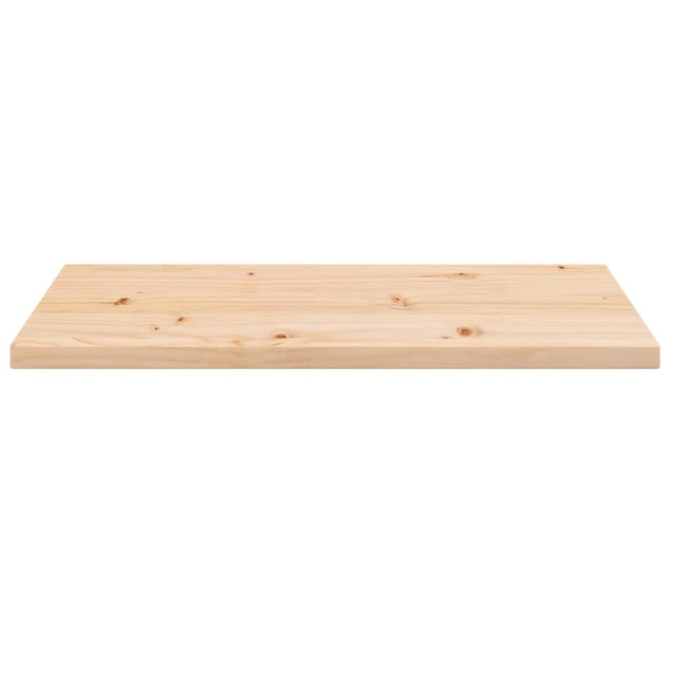 Tablero de mesa rectangular madera maciza pino 80x40x2,5